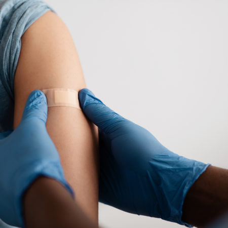 Vaccination of patients in hospital